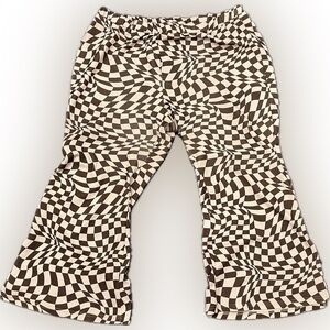 Checkered Flared Leggings